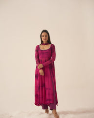 Captivating Georgette Pink Color Mirror Work Anarkali Suit Captivating Georgette Pink Color Mirror Work Anarkali Suit