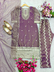 Glorious Sequence Work Pink Color Salwar Suit Glorious Sequence Work Pink Color Salwar Suit