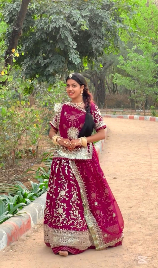 Traditional Wear Sequence Work Maroon Color Lehenga Choli