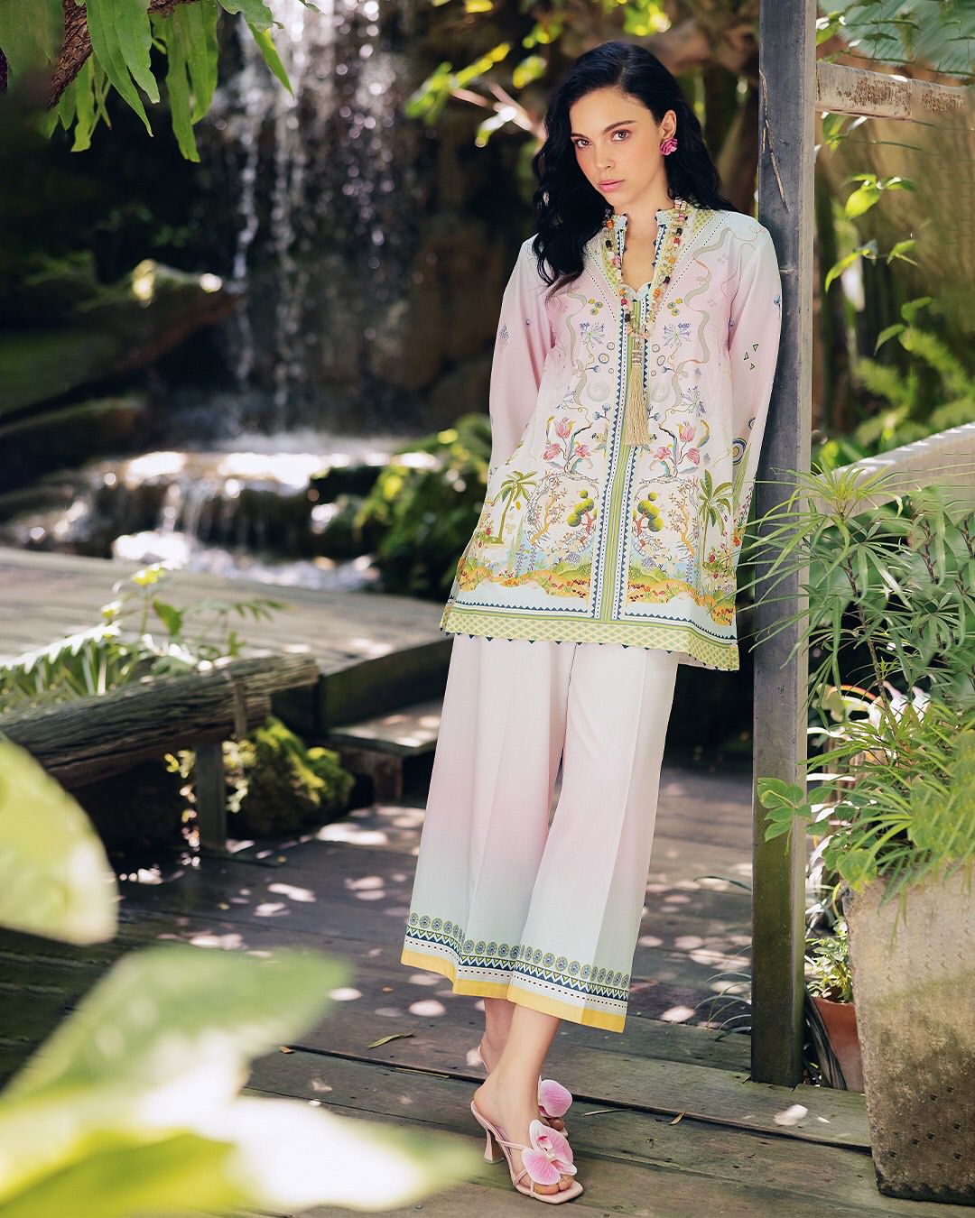 Trendy Multicolor Digital Printed Co-ord Set