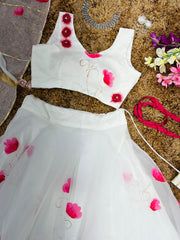 Embellished White Color Zari Work Lehenga Choli Embellished White Color Zari Work Lehenga Choli