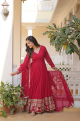 Outstanding  Sequins Embroidered Multi-Sequins work Pink .Color Gown Outstanding  Sequins Embroidered Multi-Sequins work Pink .Color Gown