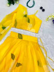 Haldi Wear Digital Printed Yellow Color Lehenga Choli Haldi Wear Digital Printed Yellow Color Lehenga Choli