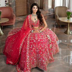 Designer Pink Color Bridal Lehenga Choli Designer Pink Color Bridal Lehenga Choli