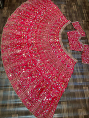 Designer Pink Color Bridal Lehenga Choli Designer Pink Color Bridal Lehenga Choli