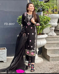 Exotic Sequences Embroidery Work Black Color Anarkali Suit Exotic Sequences Embroidery Work Black Color Anarkali Suit