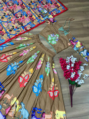 Classy Kalamkari Print Being Color Lehenga Choli Classy Kalamkari Print Being Color Lehenga Choli