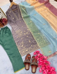 Delightful Sequence Work Grey Color Anrakali Suit Delightful Sequence Work Grey Color Anrakali Suit