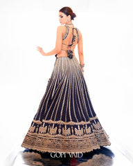 Presenting Embroidery Work Blue Color Lehenga Choli Presenting Embroidery Work Blue Color Lehenga Choli