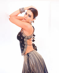 Presenting Embroidery Work Blue Color Lehenga Choli Presenting Embroidery Work Blue Color Lehenga Choli