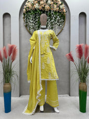 Embellished Sequence Work Yellow Color Anarkali Suit Embellished Sequence Work Yellow Color Anarkali Suit
