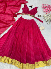 Party Wear Pink Color Printed Lehenga Choli Party Wear Pink Color Printed Lehenga Choli