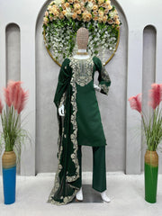 Designer Sequences Work Green Color Anarkali Suit Designer Sequences Work Green Color Anarkali Suit
