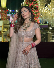 Party Wear Heavy Sequence Work White Color Lehenga Choli Party Wear Heavy Sequence Work White Color Lehenga Choli