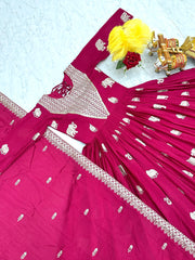 Mesmerizing Georgette Sequence Work Pink Color Gown Mesmerizing Georgette Sequence Work Pink Color Gown