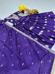 Mesmerizing Georgette Sequence Work Purple Color Gown Mesmerizing Georgette Sequence Work Purple Color Gown