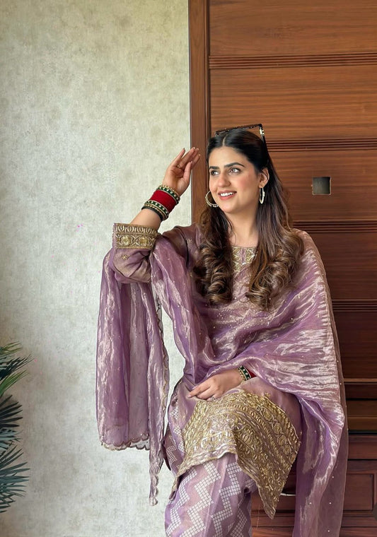 Glorious Sequence Work Pink Color Salwar Suit