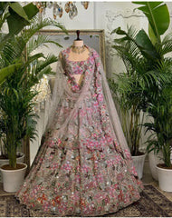 Designer Multi Color Sequins Work Lehenga Choli Designer Multi Color Sequins Work Lehenga Choli