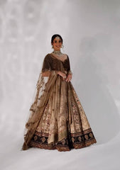 Luxuriant Beige Color Kasturi Silk Lehenga Choli Luxuriant Beige Color Kasturi Silk Lehenga Choli