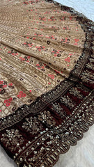 Luxuriant Beige Color Kasturi Silk Lehenga Choli Luxuriant Beige Color Kasturi Silk Lehenga Choli