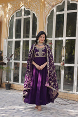 Wonderful Embroidered Work Pink Color Gown With Heavy Dupatta (Copy) Wonderful Embroidered Work Pink Color Gown With Heavy Dupatta (Copy)