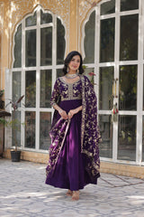 Wonderful Embroidered Work Pink Color Gown With Heavy Dupatta (Copy) Wonderful Embroidered Work Pink Color Gown With Heavy Dupatta (Copy)