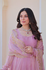 Function Wear Pink Color Gown Function Wear Pink Color Gown
