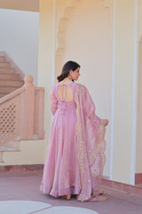 Function Wear Pink Color Gown Function Wear Pink Color Gown