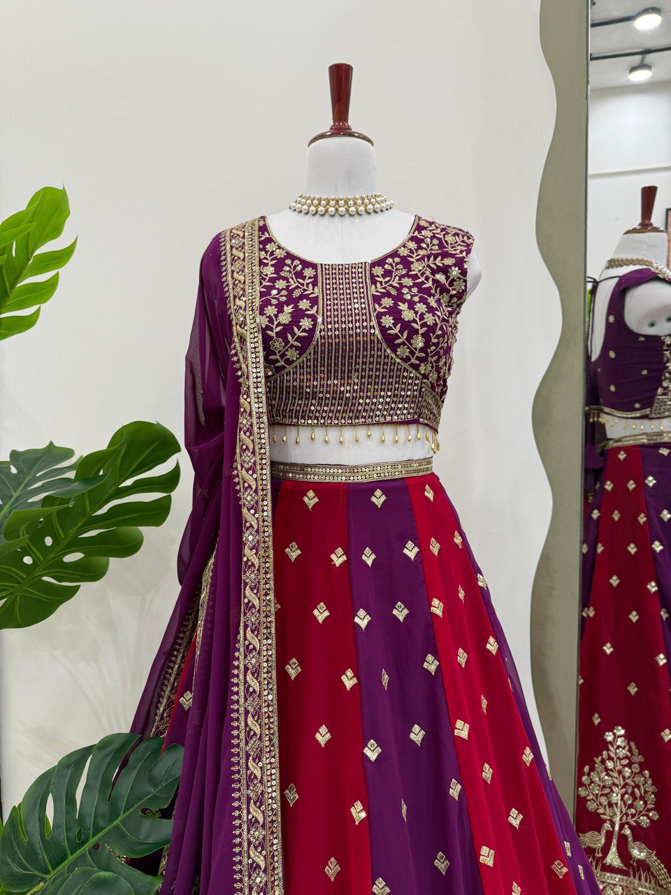 Wedding Wear Heavy Work Double Shaded Lehenga Choli