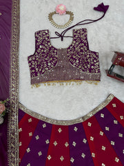 Wedding Wear Heavy Work Double Shaded Lehenga Choli Wedding Wear Heavy Work Double Shaded Lehenga Choli