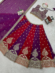 Wedding Wear Heavy Work Double Shaded Lehenga Choli Wedding Wear Heavy Work Double Shaded Lehenga Choli