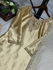 Stunning Sequence Work Off White Color Salwar Suit Stunning Sequence Work Off White Color Salwar Suit