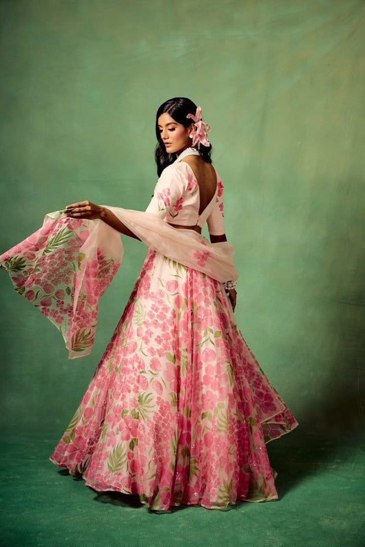 Occasion Wear Digital Print Multi Color Lehenga Choli