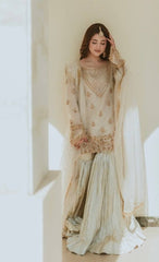 White Color Embroidery Work Captivating Sharara Suit White Color Embroidery Work Captivating Sharara Suit