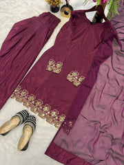 Good Looking  Wine Color Salwar Suit