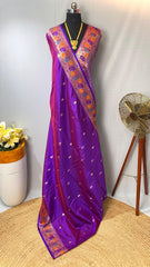 Gorgeous Paithani Silk Purple Color Saree