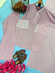 Amazing Light Pink Palazzo Suit With Dupatta