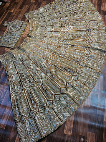Wedding & Party Wear Malai Silk Brown Color Bridal Lehenga Choli