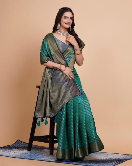 Glorious Jacquard Work Banarasi Silk Saree