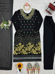 Precious Heavy Work Black Color Salwar Suit