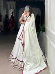 Lovely Pink Rayon Mirror Work Lehenga Choli