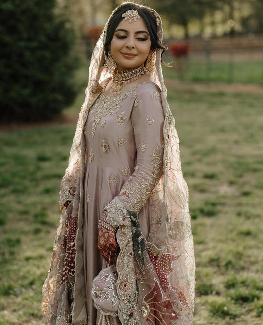 Alluring Pink Chinon Sequence Work Palazzo Suit