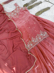 Amazing Pure Frendy Silk Embroidery Kurti