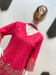 Beautiful Georgette Pink Color Sharara Suit