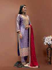 Shining Lavender Color With Heavy Work Salwar Suit