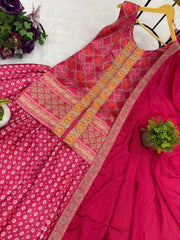 Innovative Red Chinon Embroidery Work Lehenga Choli
