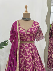 Amazing Sequence Work Pink Color Lehenga Choli