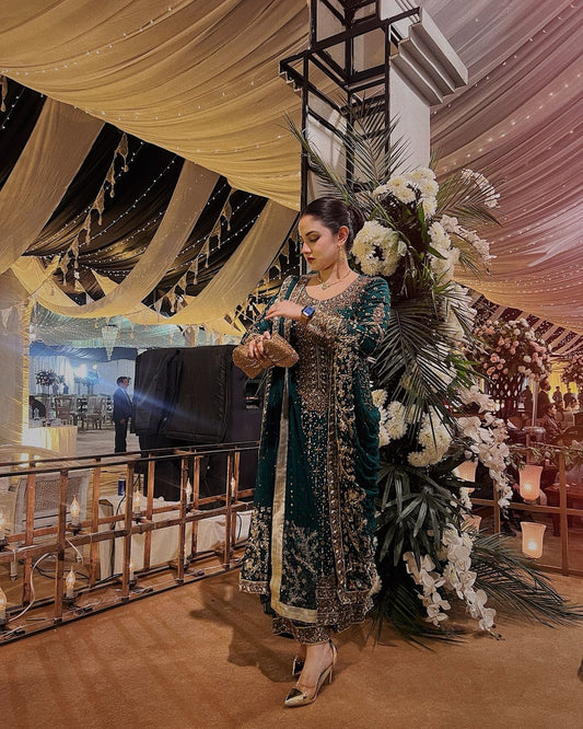 Imposing Green Color Jimmy Chu Salwar Suit