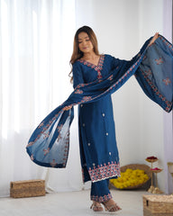 Stylish Pink Chinon Silk Sequence Work Anarkali Suit