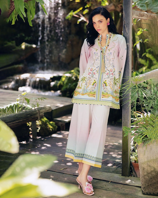 Trendy Multicolor Digital Printed Co-ord Set